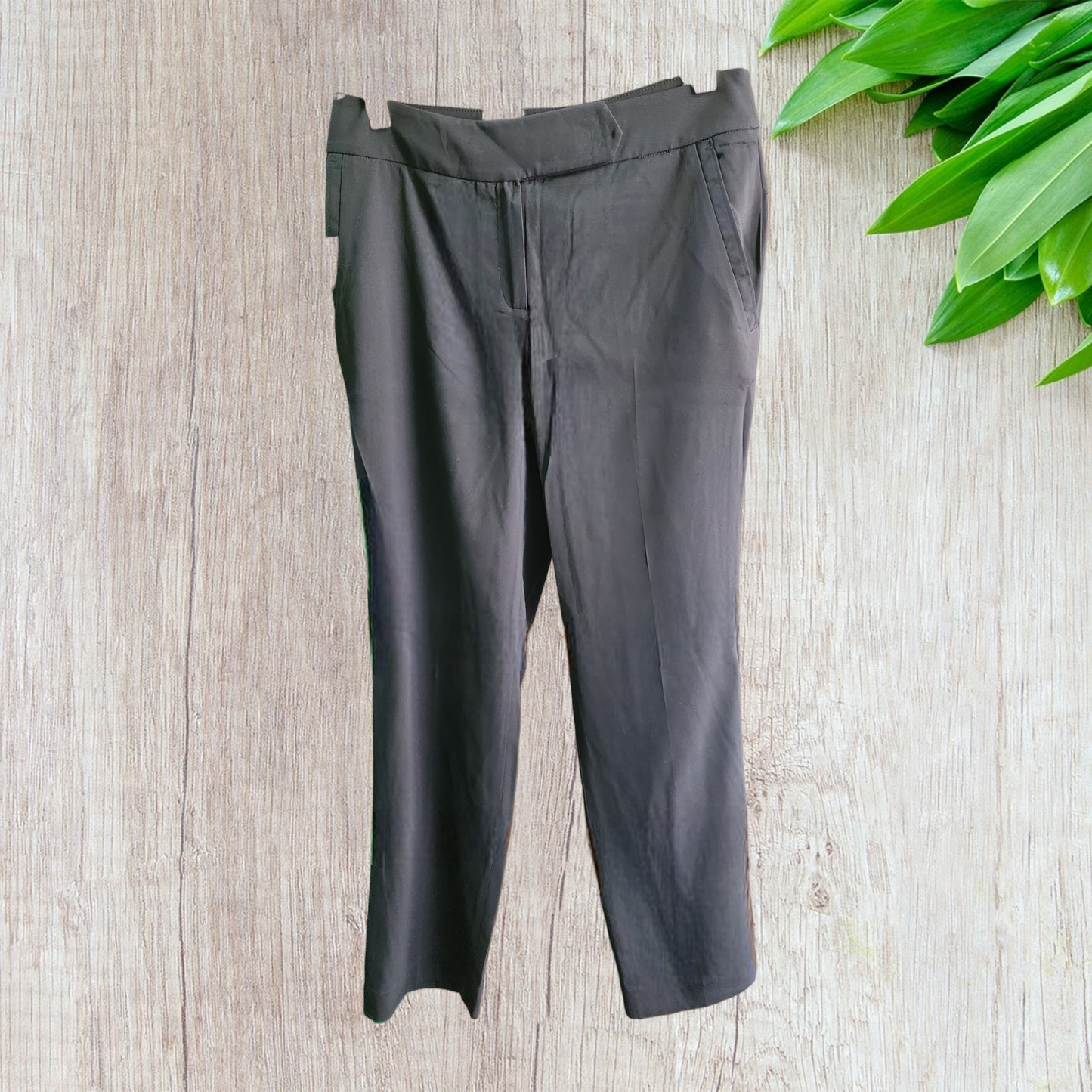 Imported Straight-Fit Pants