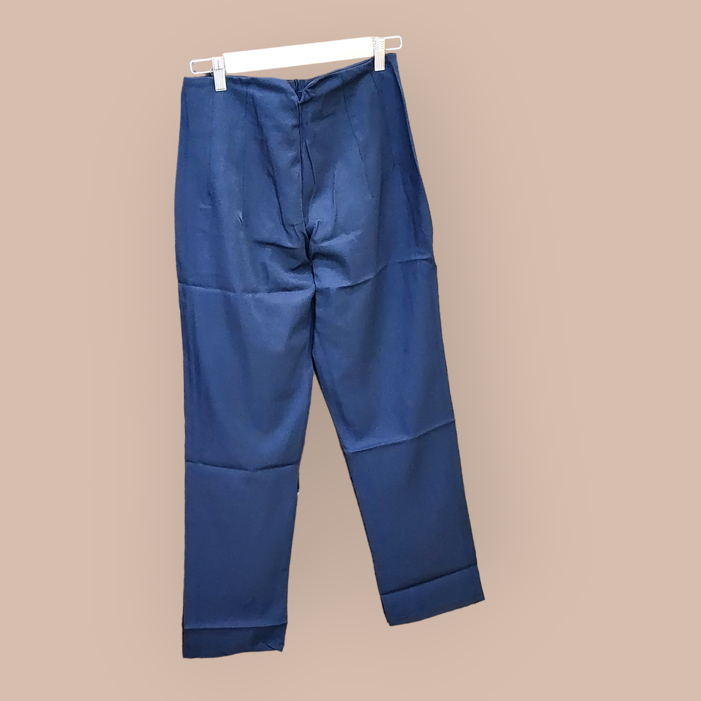 Korean Straight Navy Blue Pants