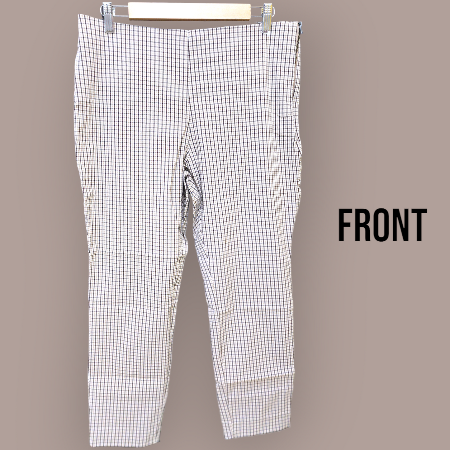 Houndstooth Brown/Yellow Pants