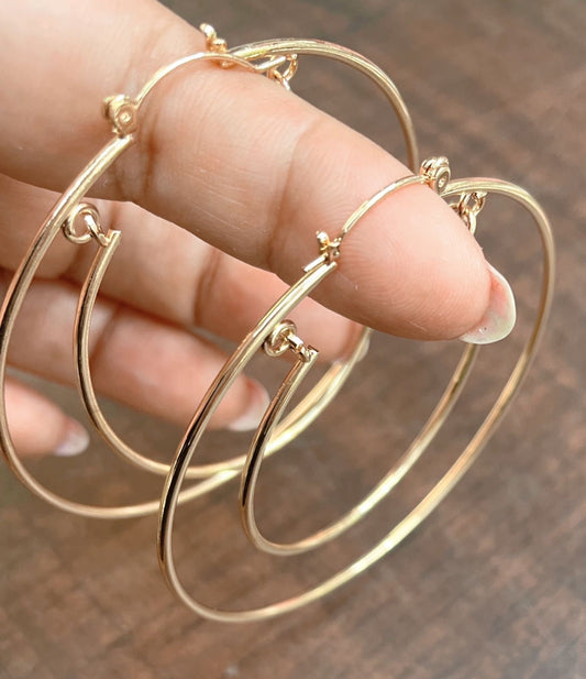 Gold Hoop ear rings